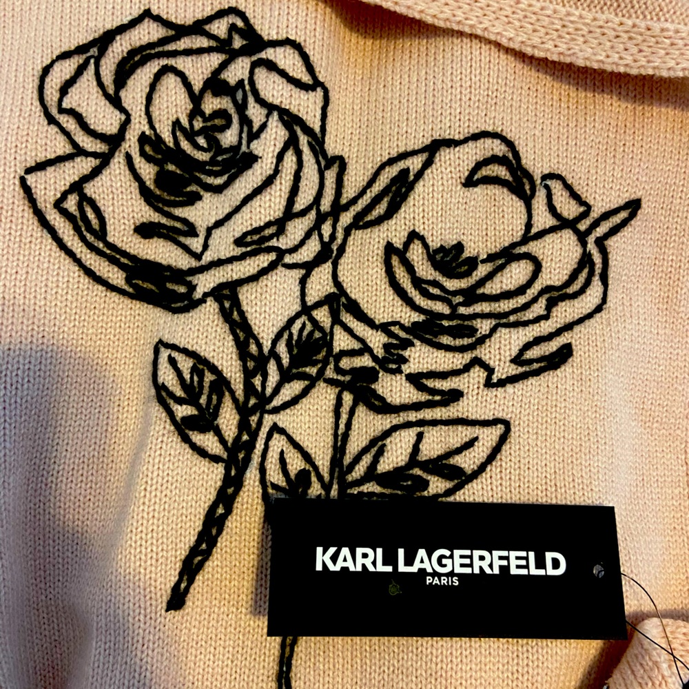 Karl Lagerfeld blush scarf
